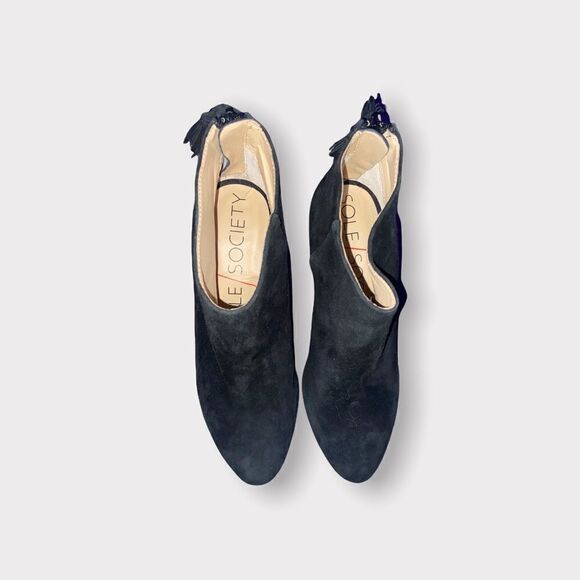 Sole Society Black Suede Booties Size 5 - Picture 1 of 5